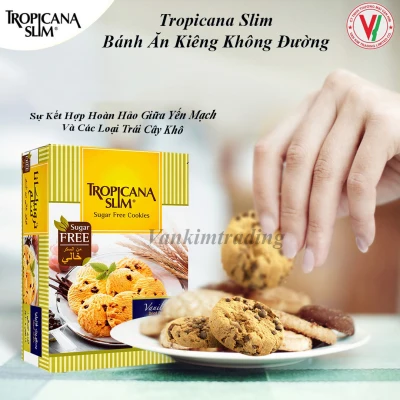 [HCM]Combo 6 Hộp Bánh quy ăn kiêng không đường Tropicana Slim Vani 200g (10 x 20g) - Ngon như bánh quy truyền thống giải pháp hoàn hảo cho người ăn kiêng đái tháo đường an toàn cho hệ đường huyết