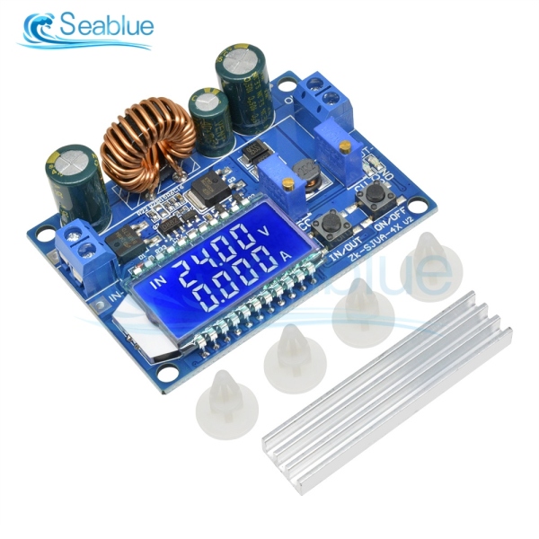 35W DC 5.5 30V to 0.5 30V Digital LCD Display Automatic Step up down Buck Boost Converter Power Supply Module Adjustable Board