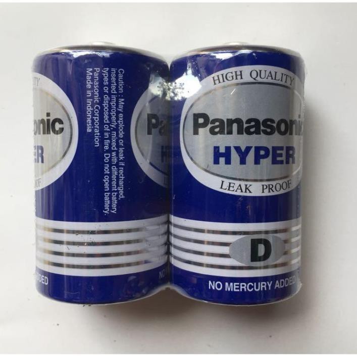Pin Đại D Panasonic hyper R20UT-2S vỉ 2 viên dùng bếp Gas