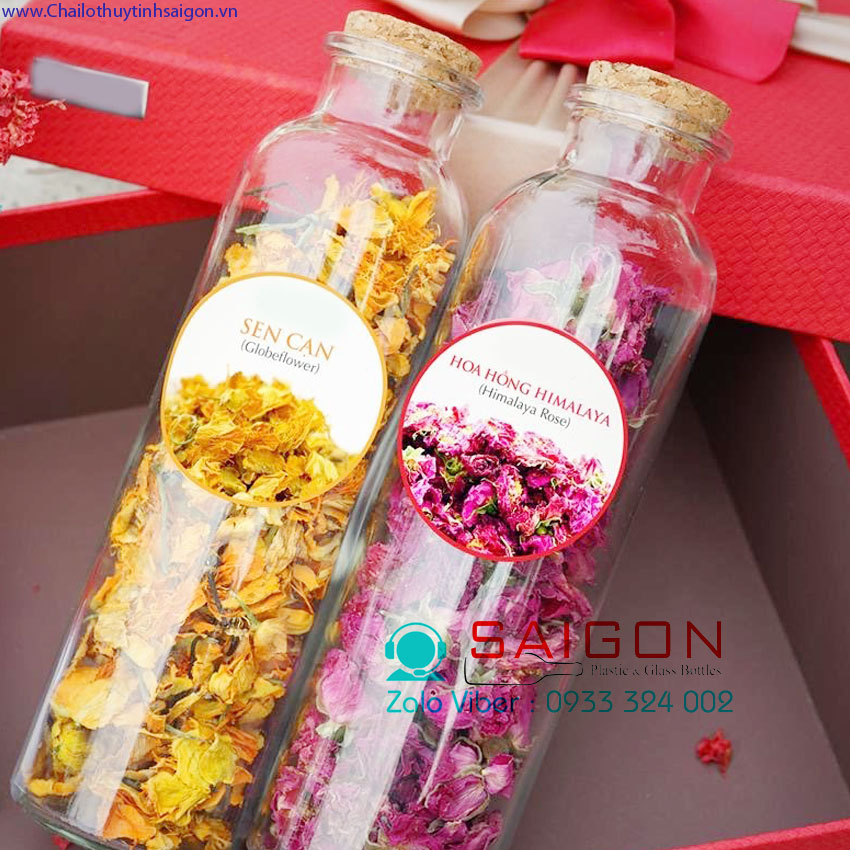 [HCM]Chai Cao nút gỗ 500ml