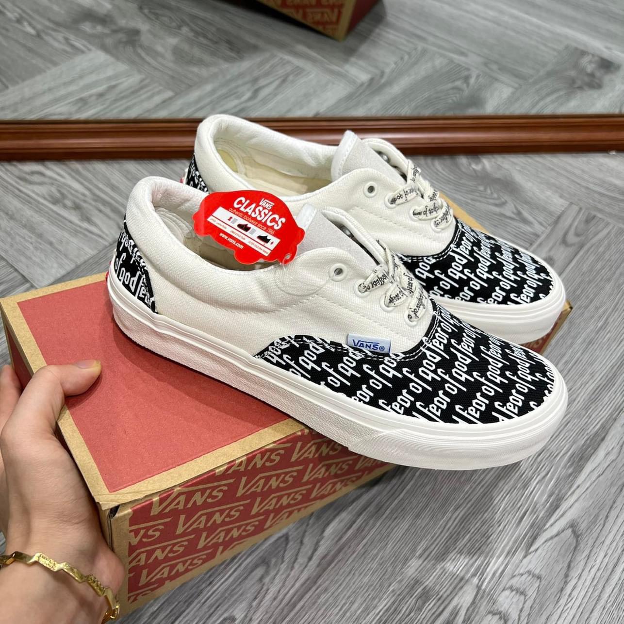 [Rẻ Vô Địch] [Sale sốc ] Giày VANS CARO lười full box bil