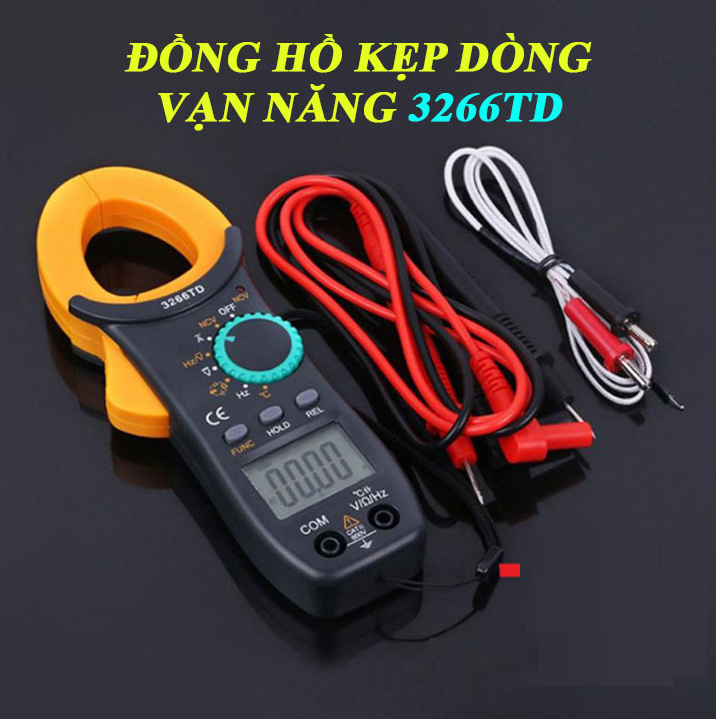 Ampe kìm NJTY 3266TD <LOẠI 1> Đo Tụ, Tần Số, Nhiệt Độ