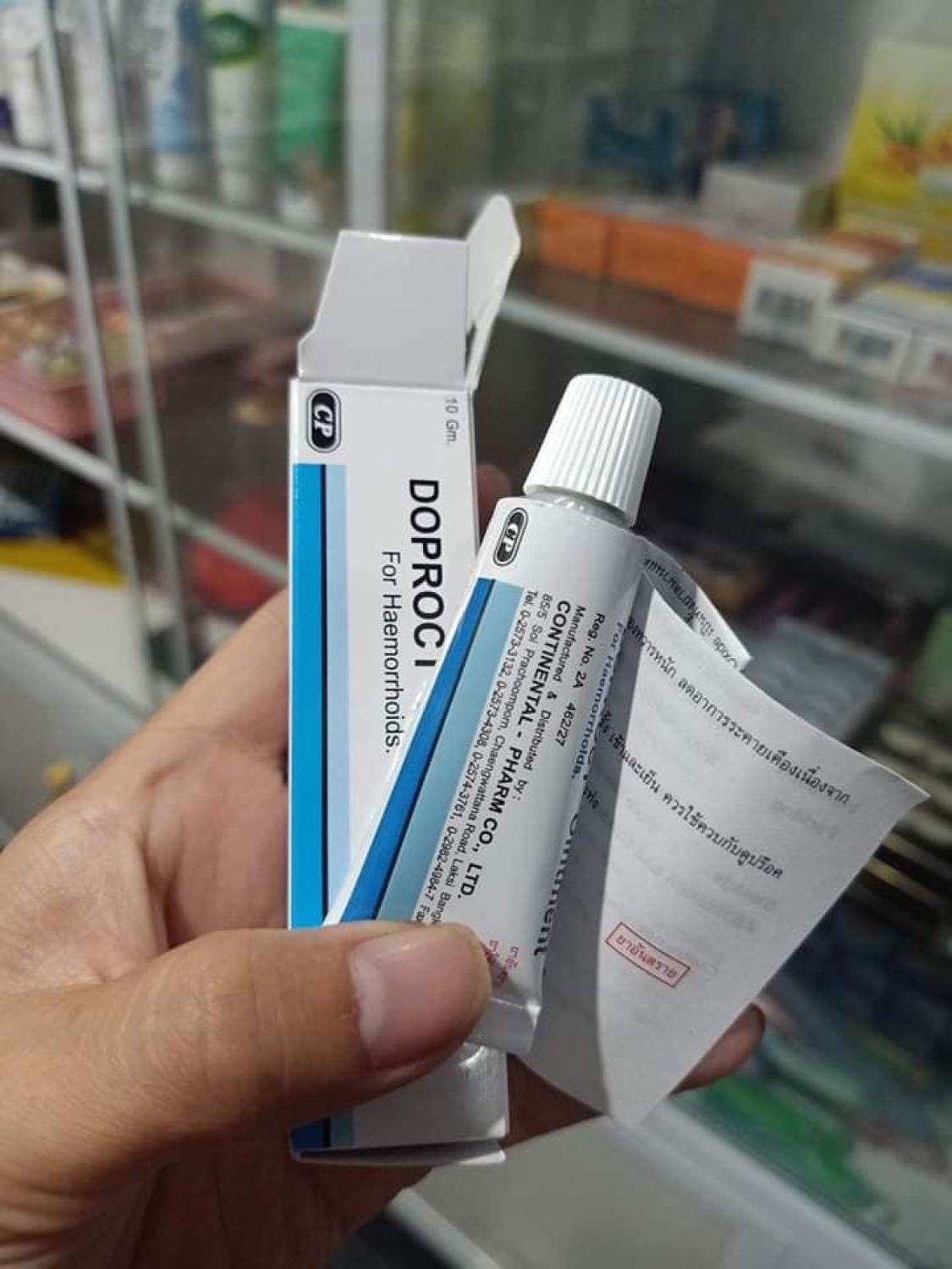 Combo Bôi và Đặt Trĩ DOPROCT Thái Lan
