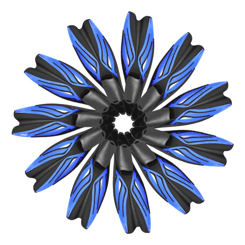 Chân vịt lặn biển DF06 chất liệu cao cấp bẻ cong được 90 độ sử dụng như chân nhái lặn biển cho lặn ngắm san hô SPORTY