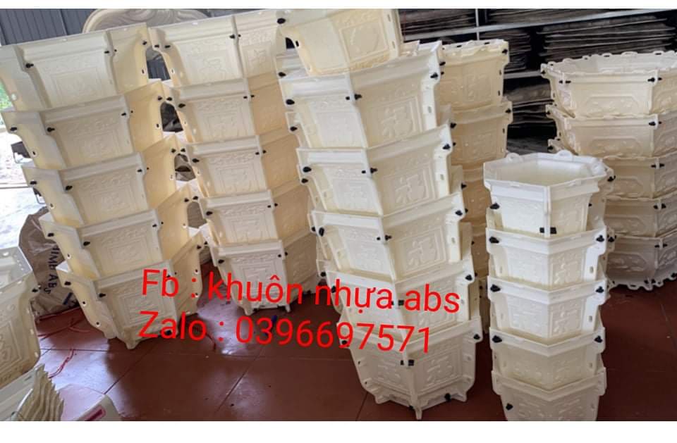 Khuôn đúc chậu lục giac 38 phúc lộc thọ (mẫu mới 2020)