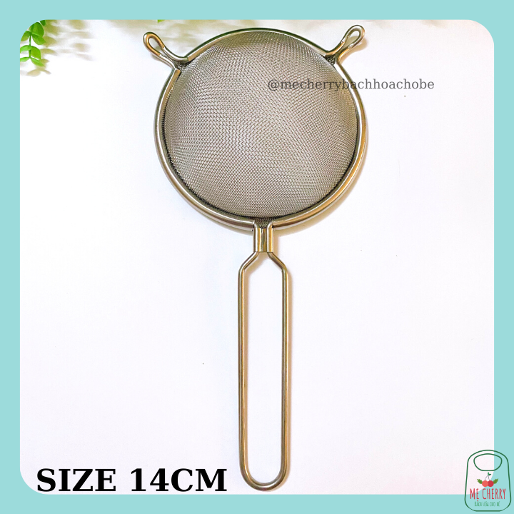 Rây lọc cháo, bột, đồ ăn cho bé bằng inox dày dặn