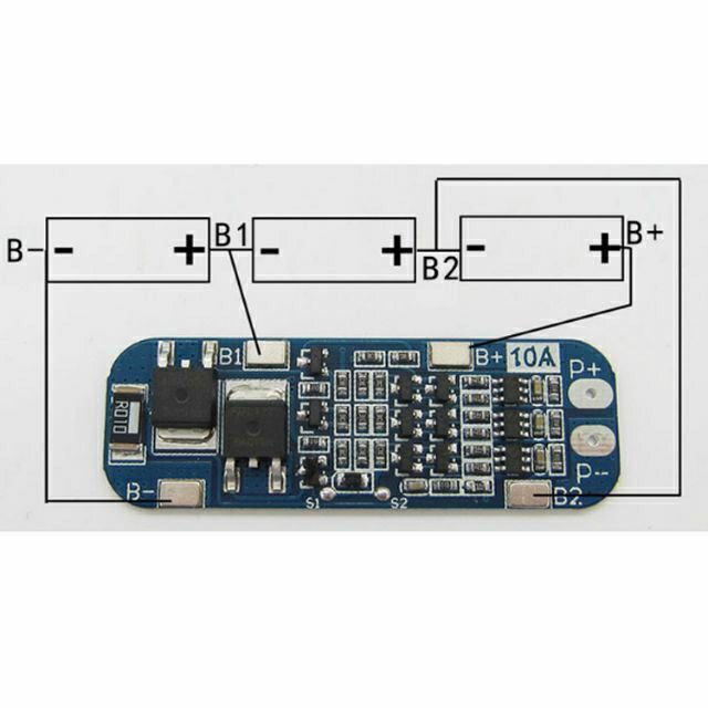 MẠCH BẢO VỆ PIN 3S - 12.6V XẢ 10A