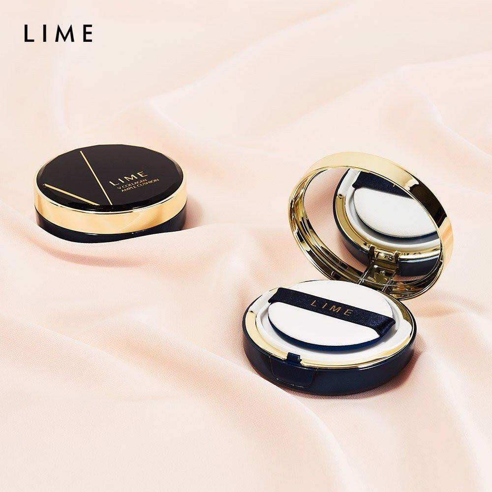 Phấn Nước Cho Da Khô Lime Xanh V Collagen Ample Cushion Hàn Quốc