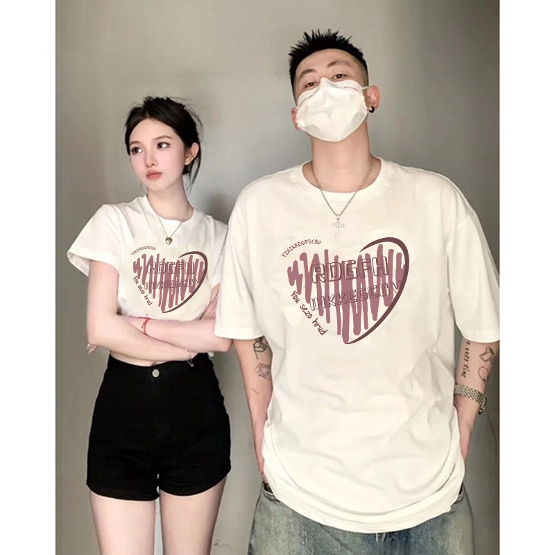 Áo thun unisex form rộng trắng đen nam nữ couple cổ tròn cho cặp đôi LOCAL BRAND THE GUU 01