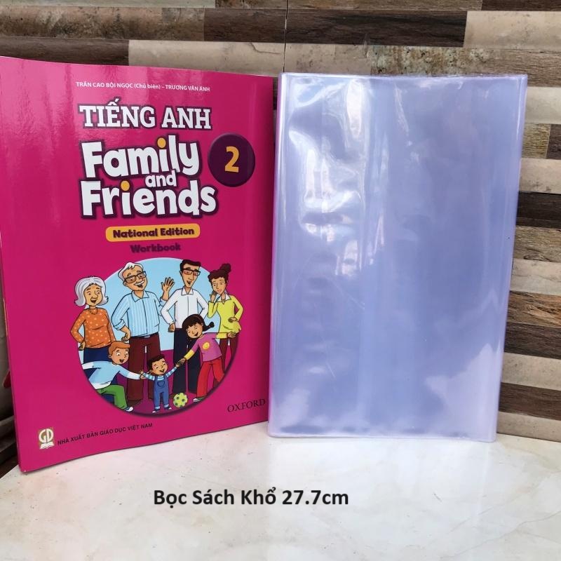 Bìa bao sách giáo khoa khổ 25.2cm, 26.7cm, 27.7cm, 28.2cm loại không in