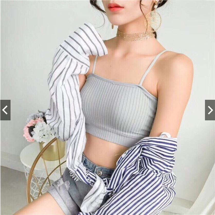 Áo Bra 2 Dây Gân Tăm Siêu Hot