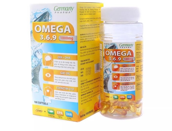 Viên Dầu Cá Omega 3 6 9 Germany Pharma Bổ Não