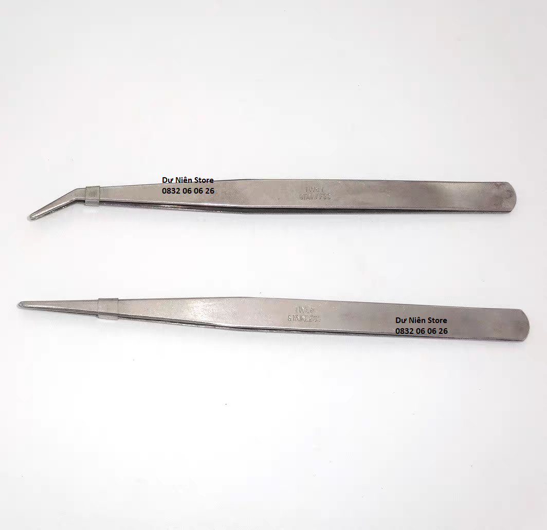 Curved Nose Tweezers Straight Nose Tweezers Thread Picker Combo of 5