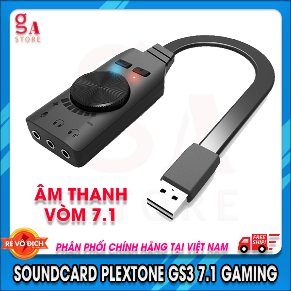 Bảng giá Sound card ( card âm thanh 7.1 ) plextone Gs3,Gs1 phiên bản mới nhất,chơi game cực phê Phong Vũ