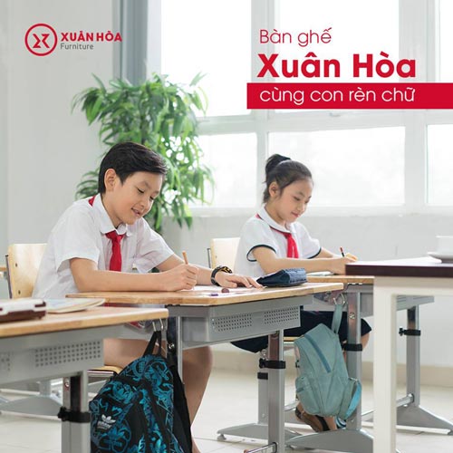 Bàn ghế học sinh Xuân Hòa BHS-14-04CS