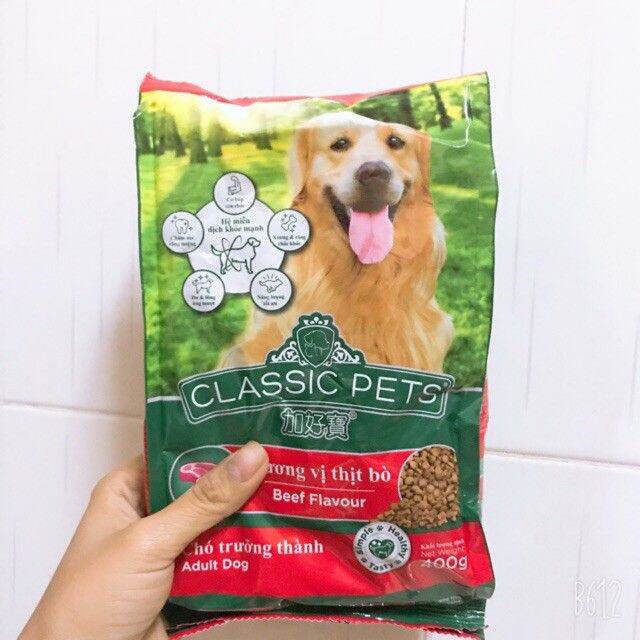 [Freeship Max] Combo 5 gói thức ăn chó lớn Classic Pet 400gam  - Yeuthucung