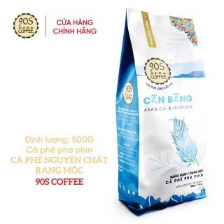 [HOT] Túi 500Gr Cà Phê Cân Bằng Rang Mộc Nguyên Chất Cao Cấp Chuyên Pha Phin Đậm đà hương vị cà phê truyền thống Arabica + Robusta 100% Cà Phê Sạch 90S Coffee Vietnam thumbnail
