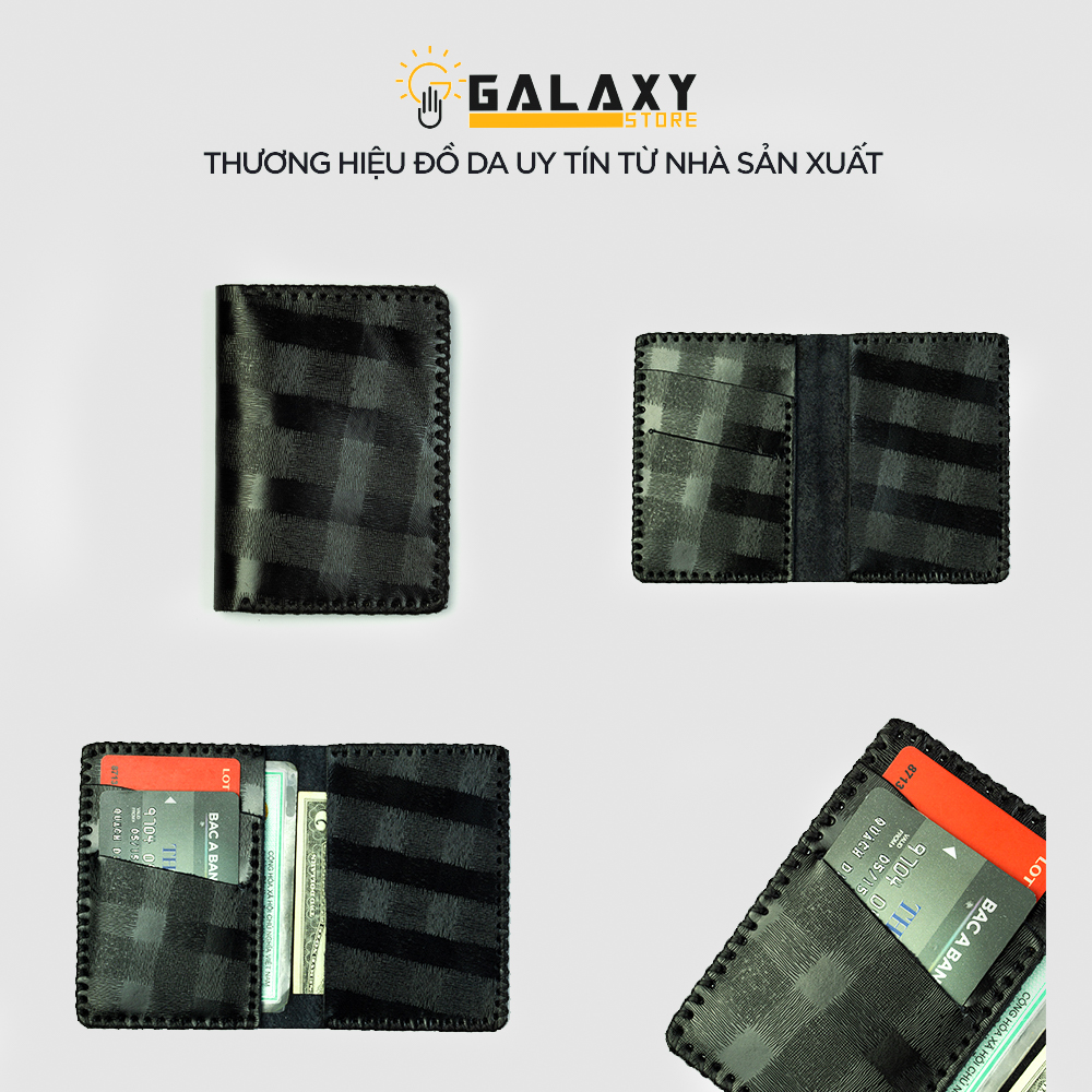 Ví Bóp Nhỏ Nam Nữ Handmade Da Bò Galaxy Store GVM04