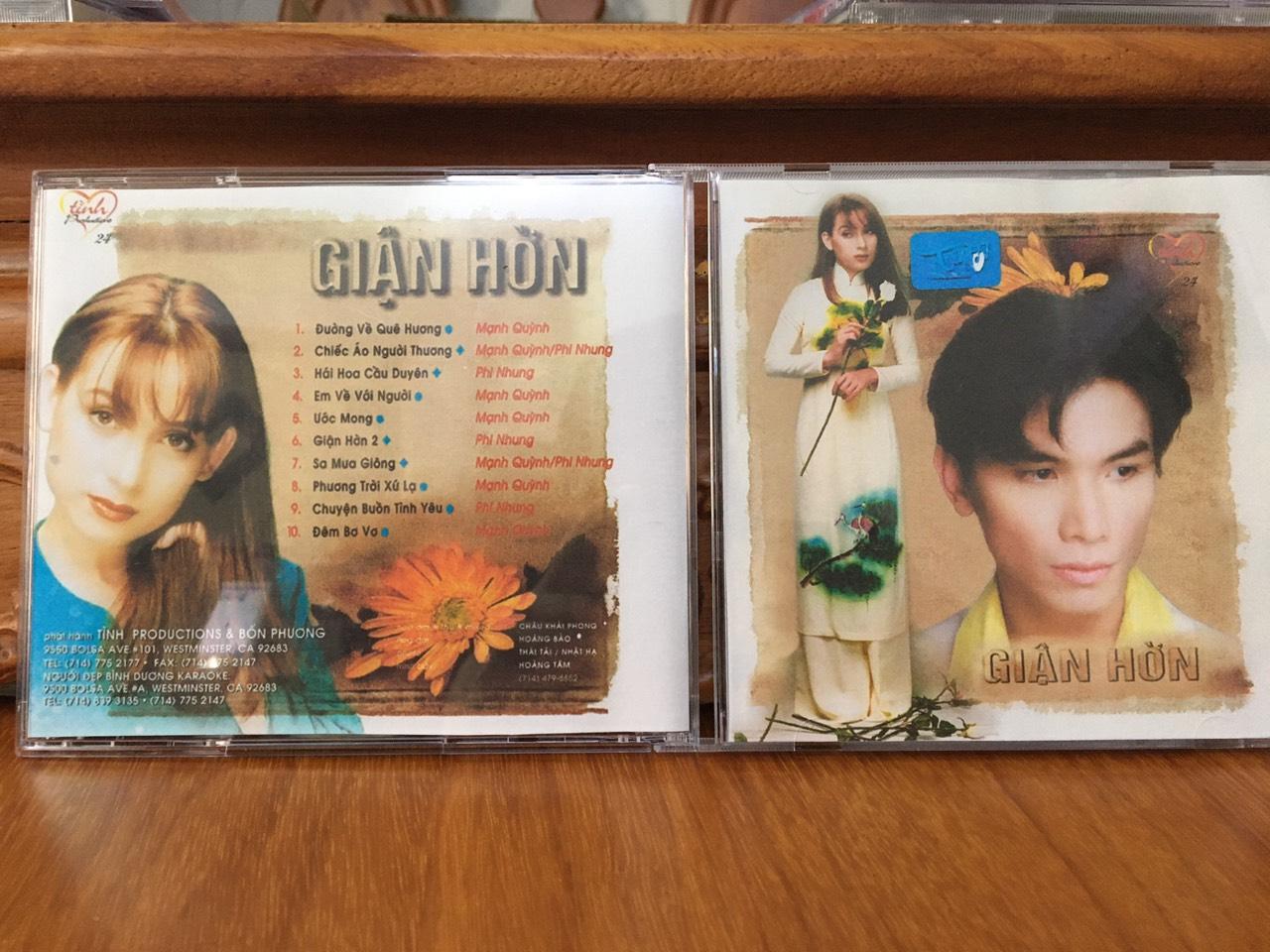 [MDCD] Bộ 5 CD Đĩa Nhạc Mạnh Quỳnh - Phi Nhung chọn lọc