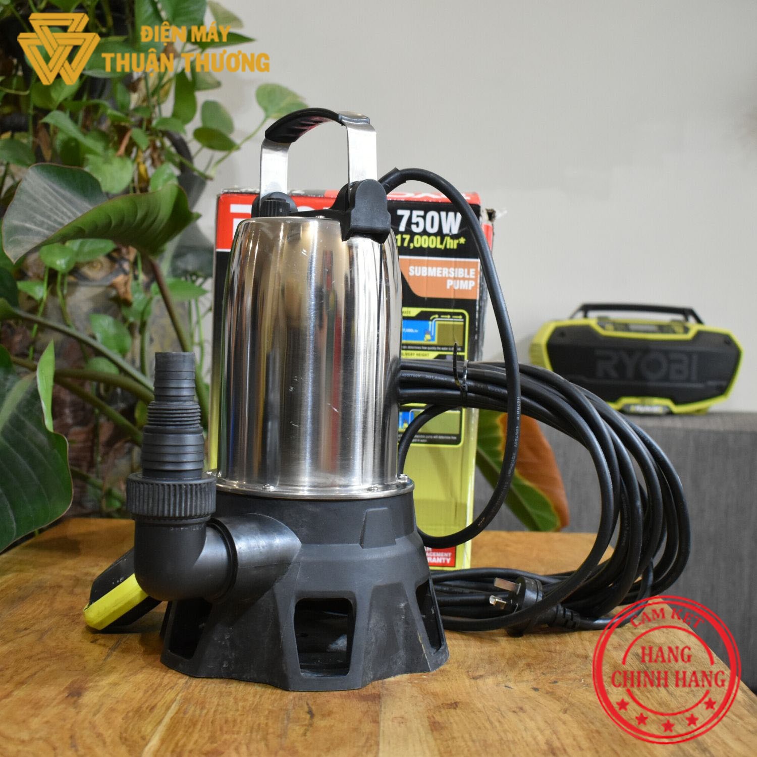 Máy Bơm Chìm Nước Thải 750W Ryobi RSSS750