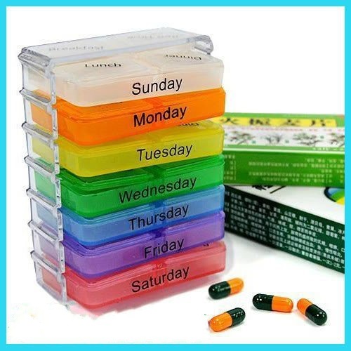 Hộp đựng thuốc đa năng 7 ngày nhiều mầu MS24