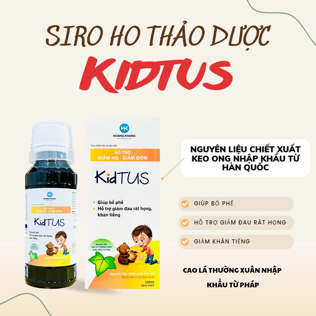 Siro KIDTUS Chai 100ml