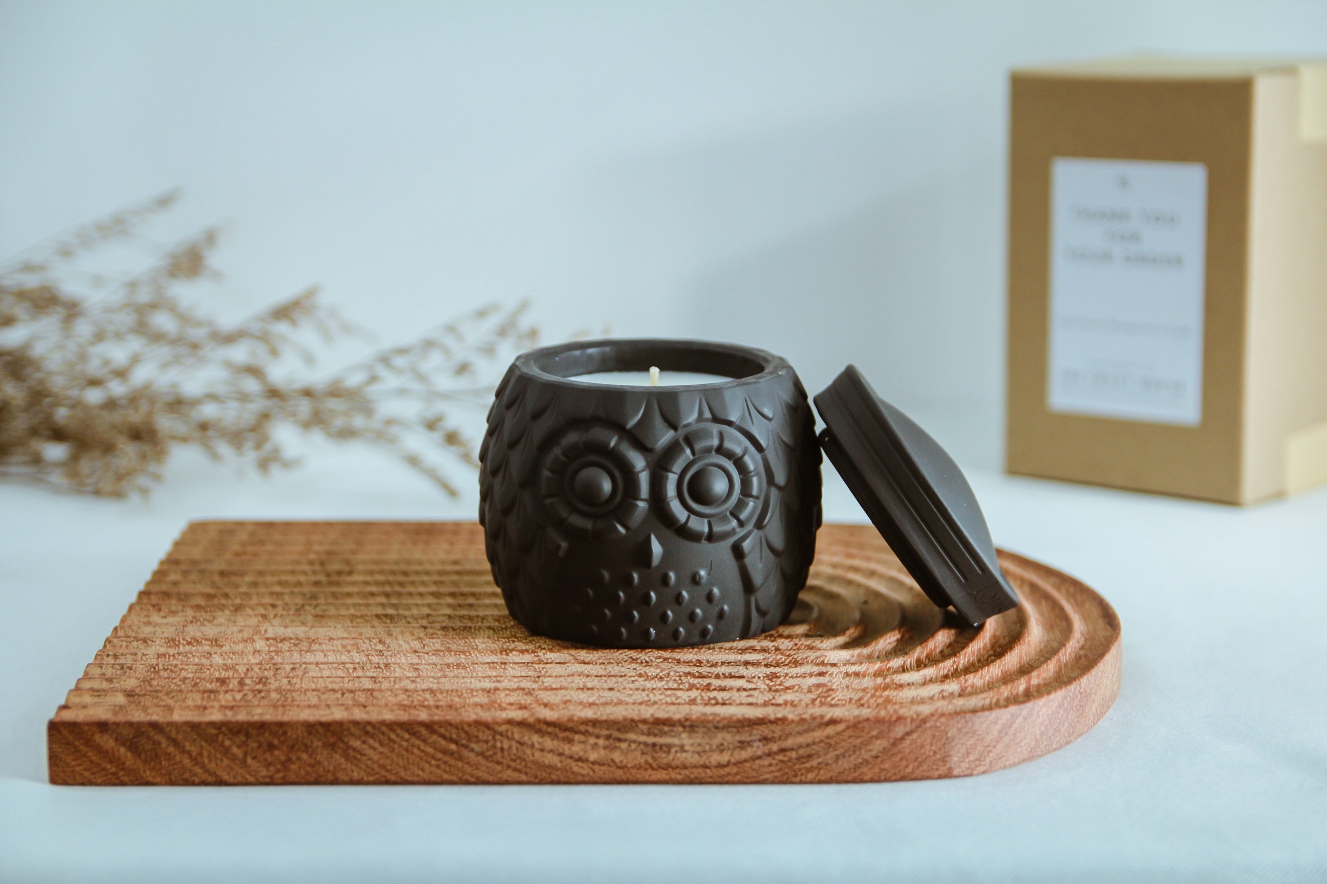 Nến Thơm Tinh Dầu Handmade IGNIS Bamboo & Green Tea (Bột Tre, Trà Xanh)