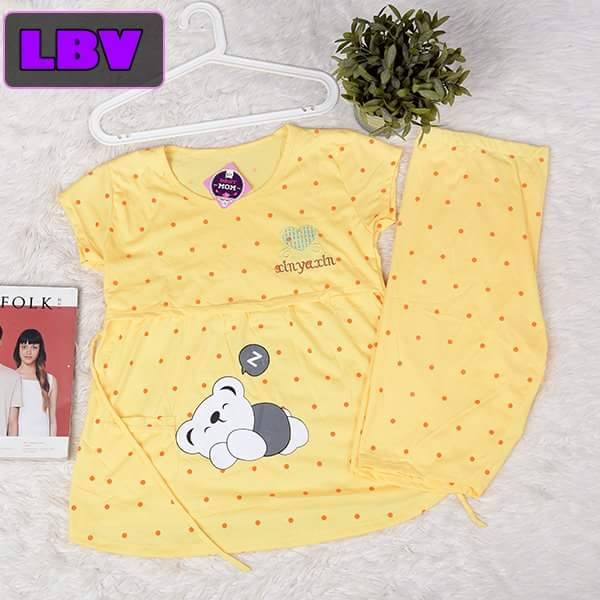 Bộ đồ bầu và sau sinh CB cam-100% cotton