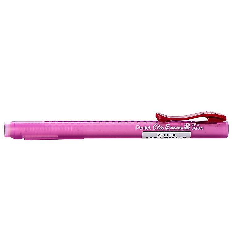 Gôm Tẩy Đẩy Dạng Bút Cao Cấp Nhật Bản Pentel Clic Eraser 2 - ZE11T, Dễ Dàng Tiện Lợi Khi Sử Dụng - Nhập Khẩu Và Phân Phối Chính Hãng