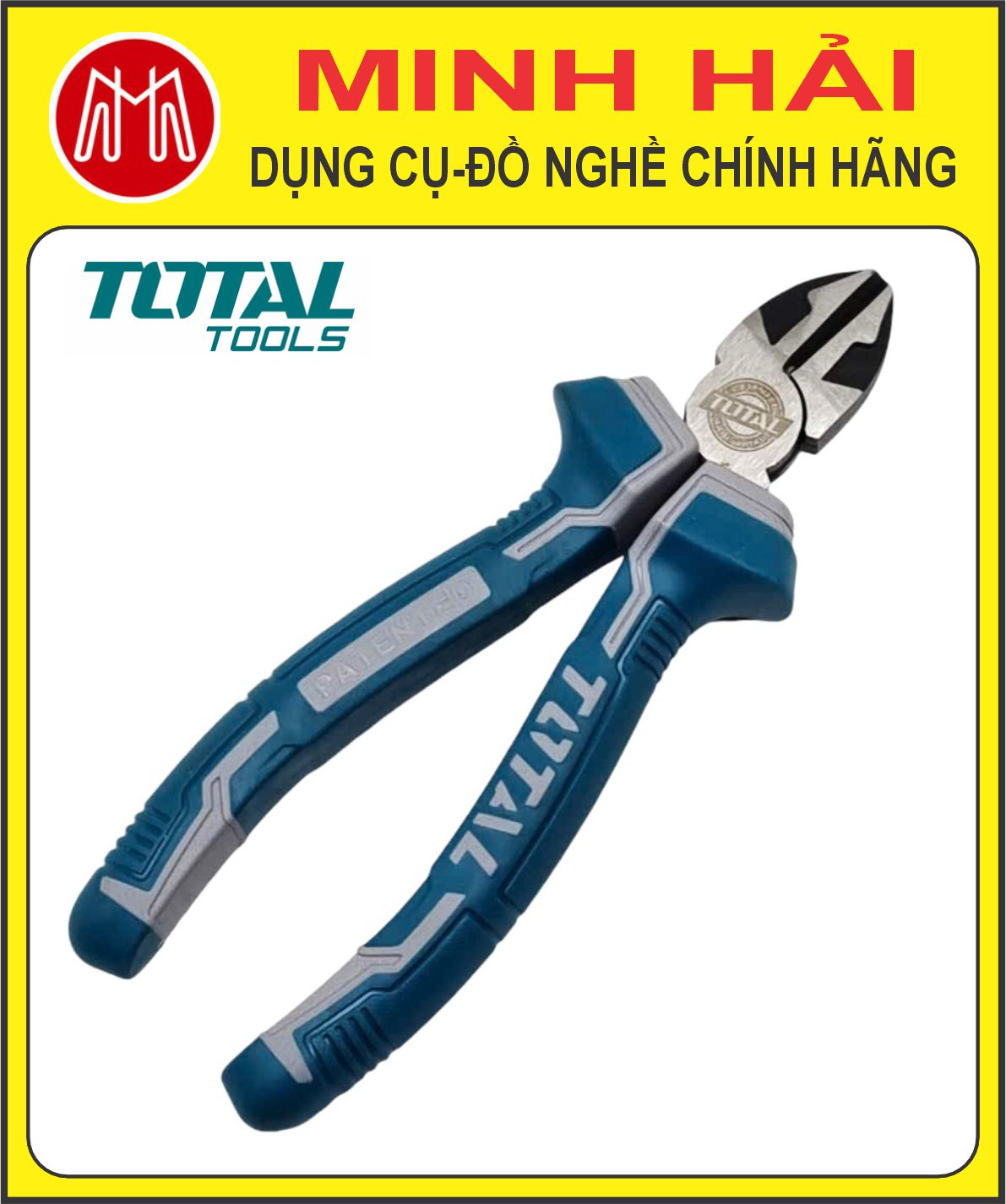 TOTAL – Kìm cắt công nghiệp cao cấp cỡ 160mm (6”). Model: THT230606. Chất liệu: Thép Cr-V