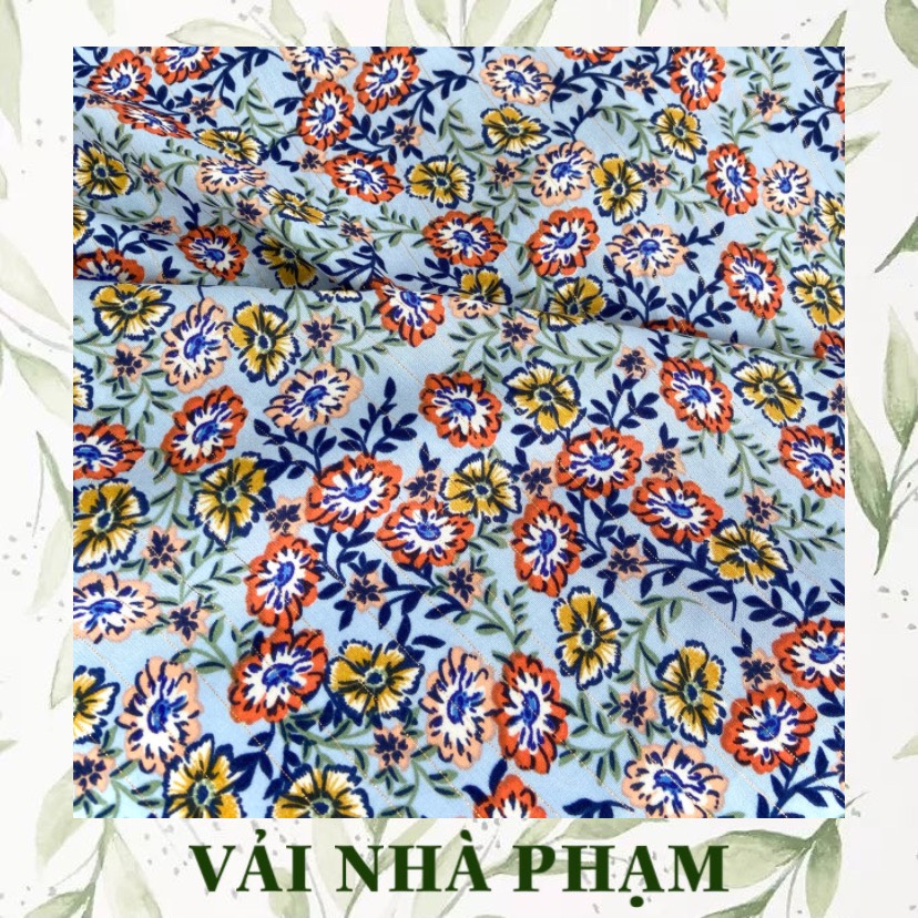 Cotton lụa dệt kim - vải nhà phạm - khổ vải 1.5m