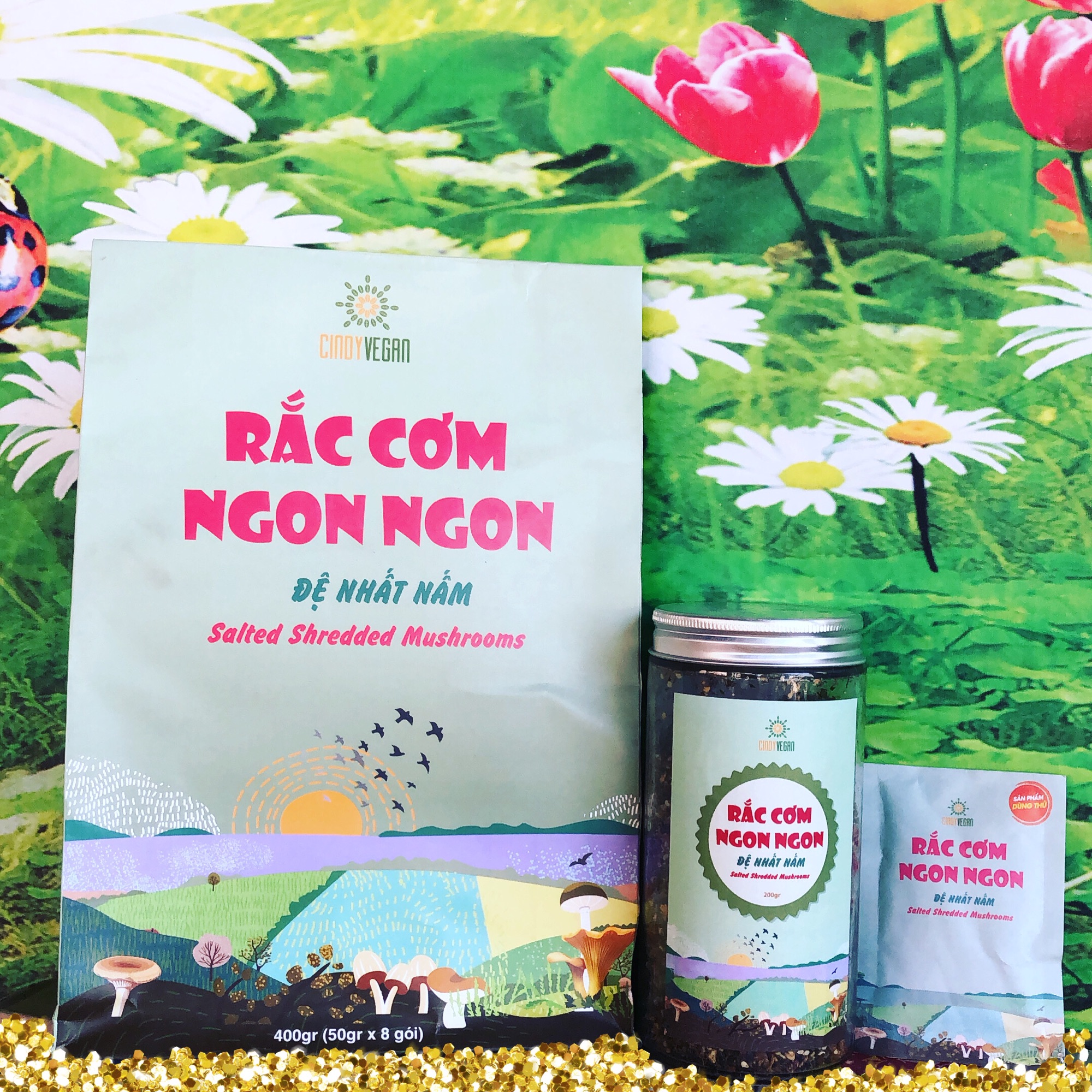 RẮC CƠM NGON NGON ĐỆ NHẤT NẤM 🍄 CINDY VEGAN🍀