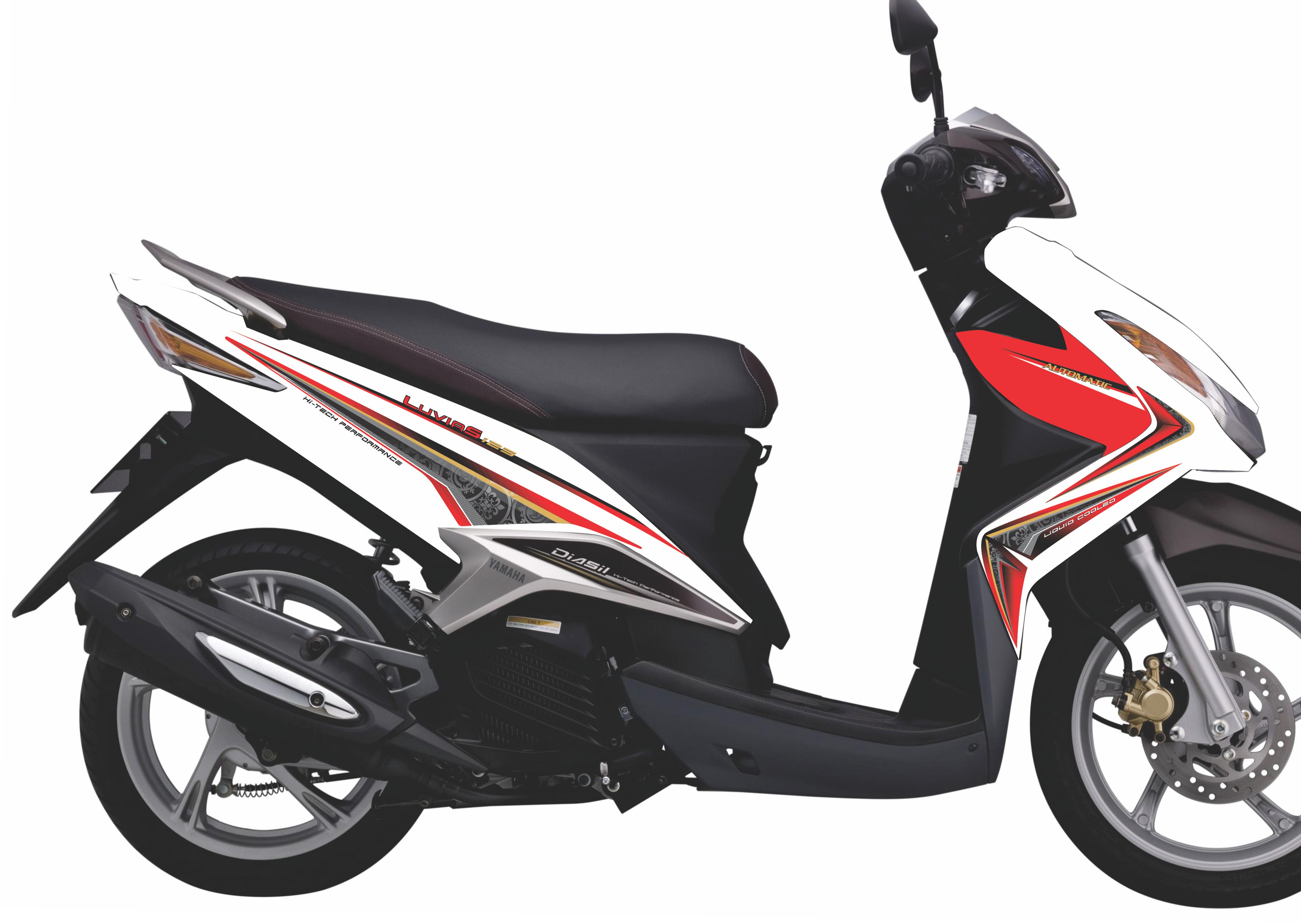 Tem rời luvias 125 hoa văn trắng đỏ