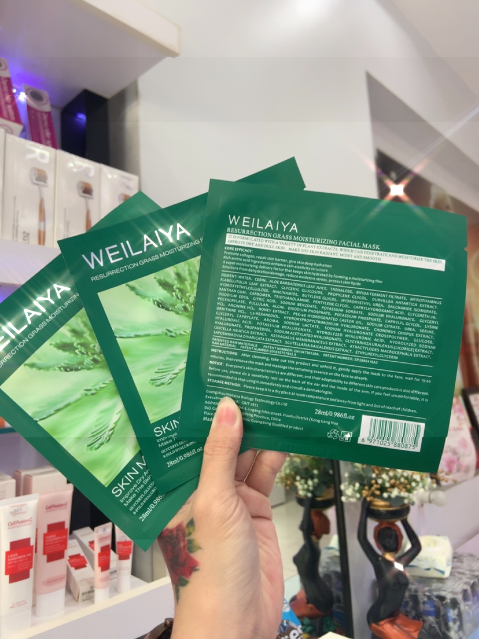 Mặt Nạ Dưỡng Ẩm và Trắng Da Weilaiya - Aidep