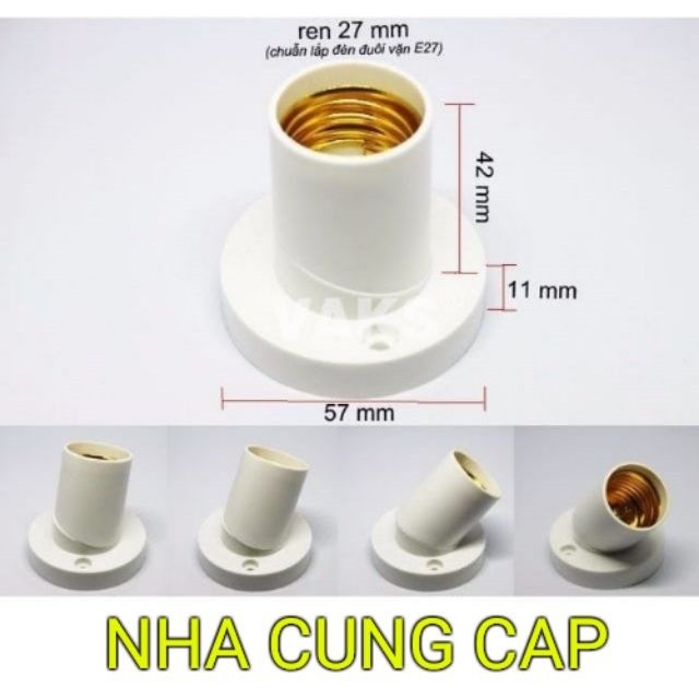 Đuôi Đèn Ngồi Xoay Đa Năng E27