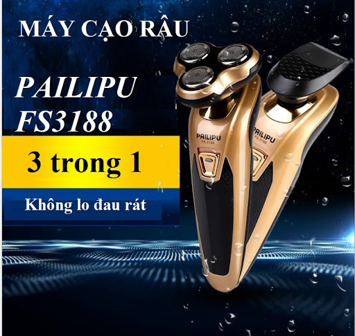 Máy cạo râu 3in1 LINGKE FS-3188 Cạo Râu, Cắt Tóc, Tỉa Lông Mũi - Tặng Bộ dao cạo trị giá 39k - Tông Đơ Cắt Tóc; Máy Cạo Râu cao cấp; Tông đơ cắt tóc - HÀNG NHẬP CHẤT LƯỢNG ĐẢM BẢO 12 THÁNG