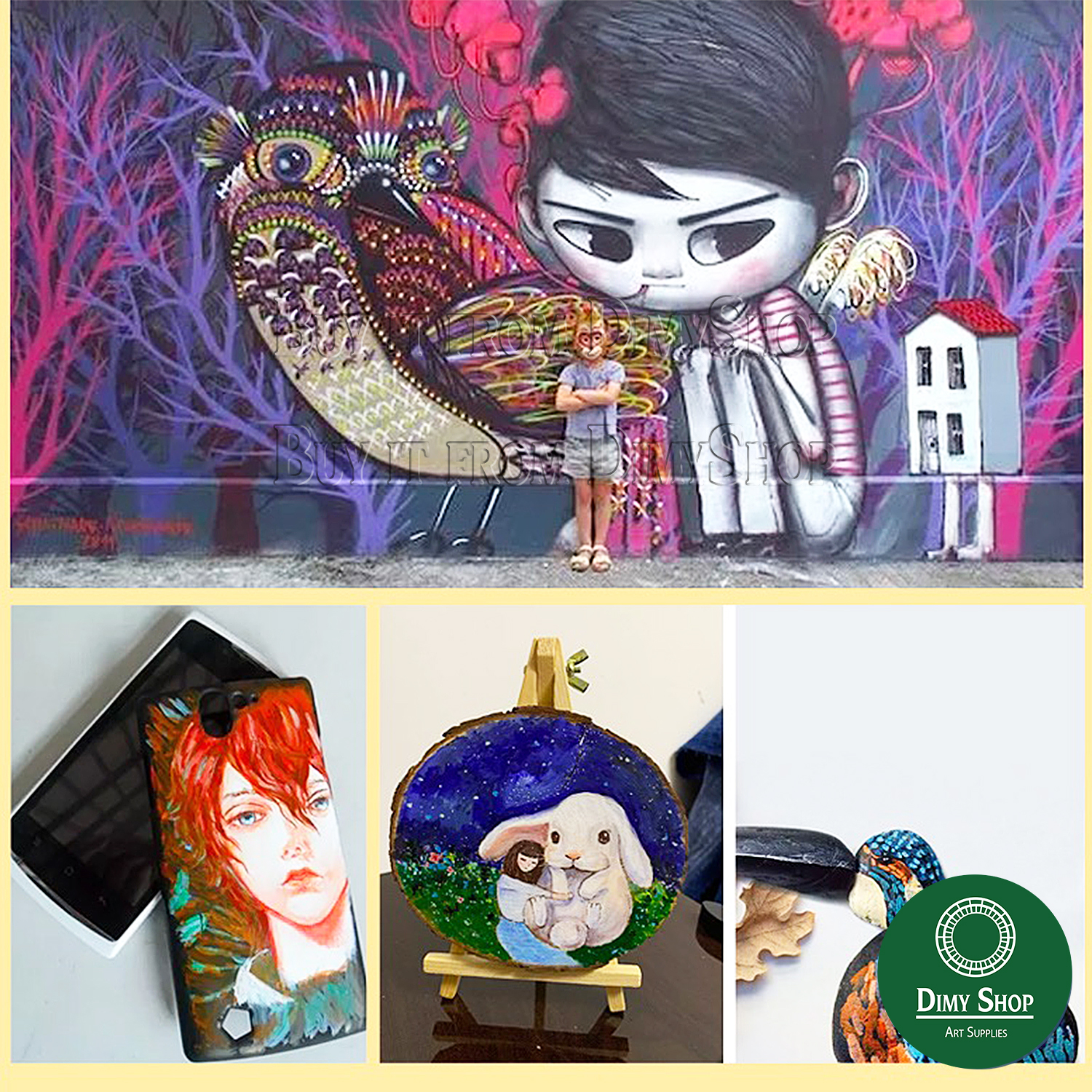 [Bảng màu 1] Màu Acrylic 3D bình bóp 500ml Marie's - Hoạ Cụ Dimy