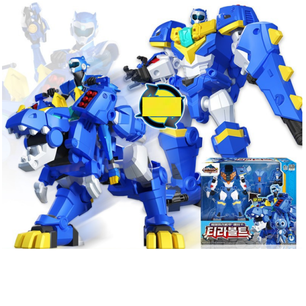 Mô hình miniforce biệt đội siêu nhân nhí Robot siêu khủng long Tyranno Sấm sét cùng siêu nhân Volt tốc độ