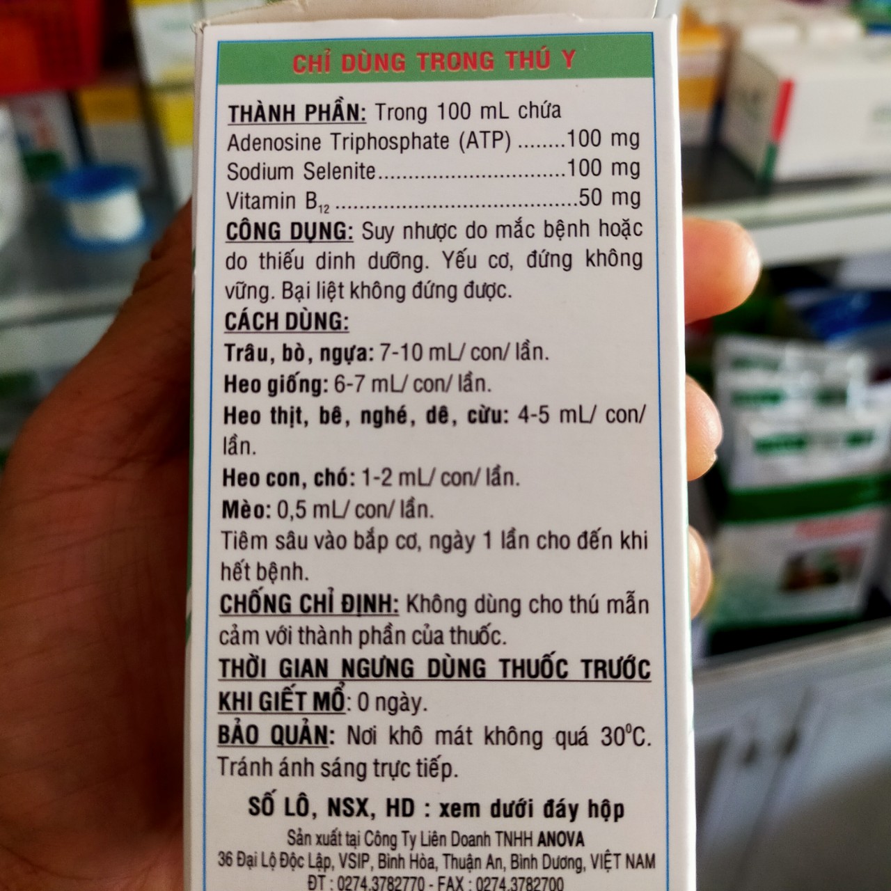 TĂNG SỨC KHOẺ , CHỐNG BẠI LIỆT NOVA ATP COMPLEX 100ml