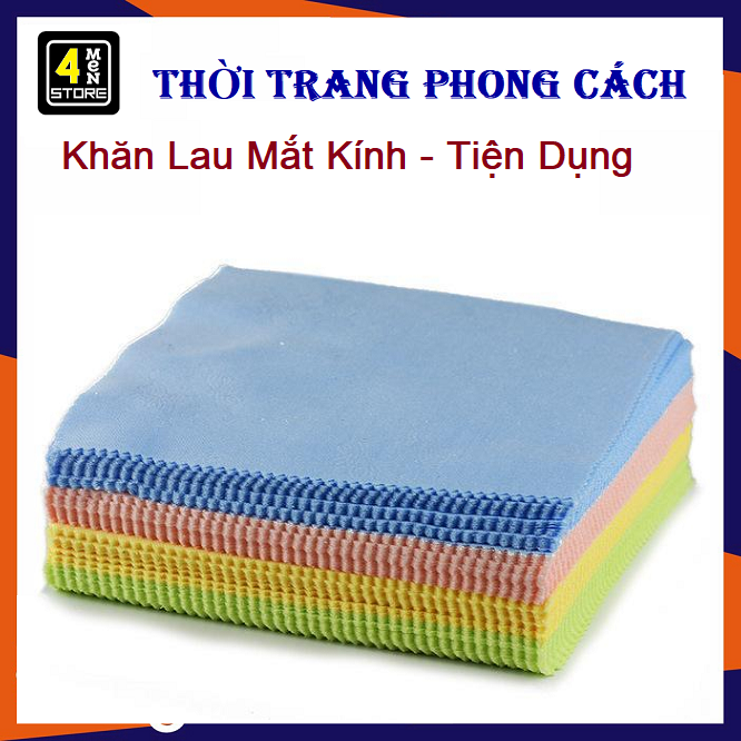 ⚡ Set 10 Khăn Lau Mắt kính Siêu Sạch - Combo 10 khăn lau kính chuyên dụng ⚡