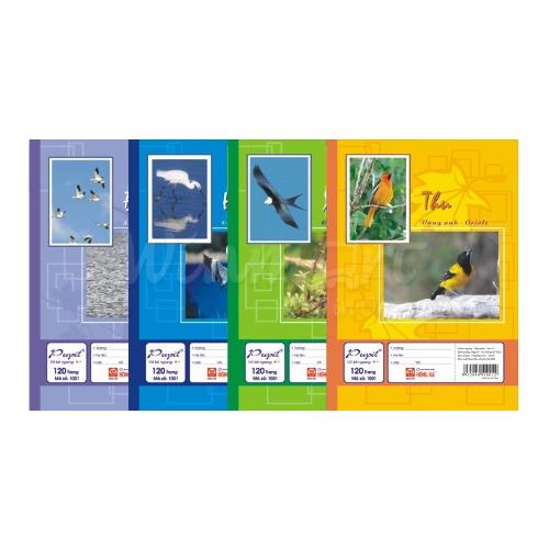 Vở Kẻ Ngang Hồng Hà Pupil - Bốn Mùa 120 trang (Tập 05 Quyển) Màu Ngẫu Nhiên