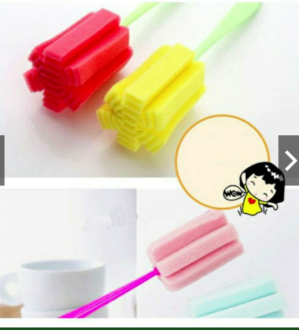 Cọ Rửa Ly Mút Xốp 7 màu