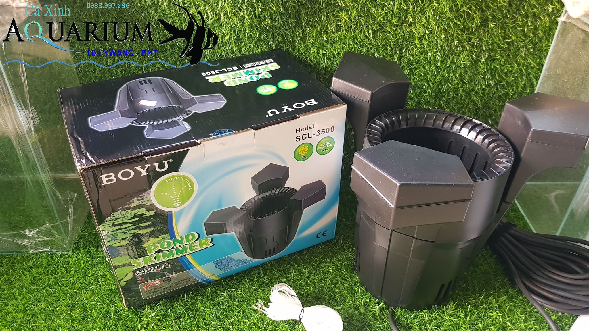Hút mặt  hồ cá Koi BOYU SCL - 3500