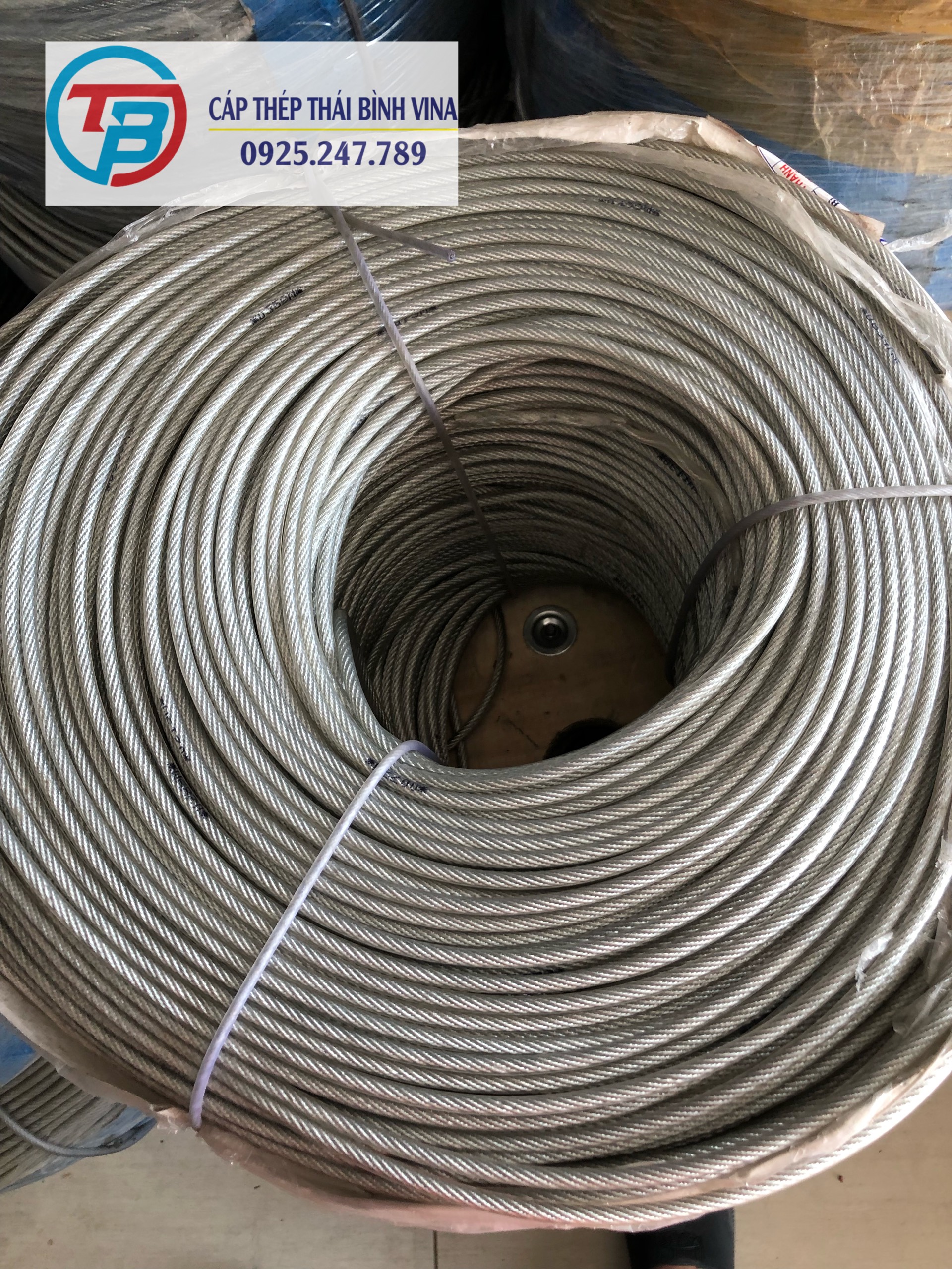 Steel wire cable wrap plastic African 4 used as decoration, clothesline, wire tension hanging electric Noel-steel cable Pacific Vina