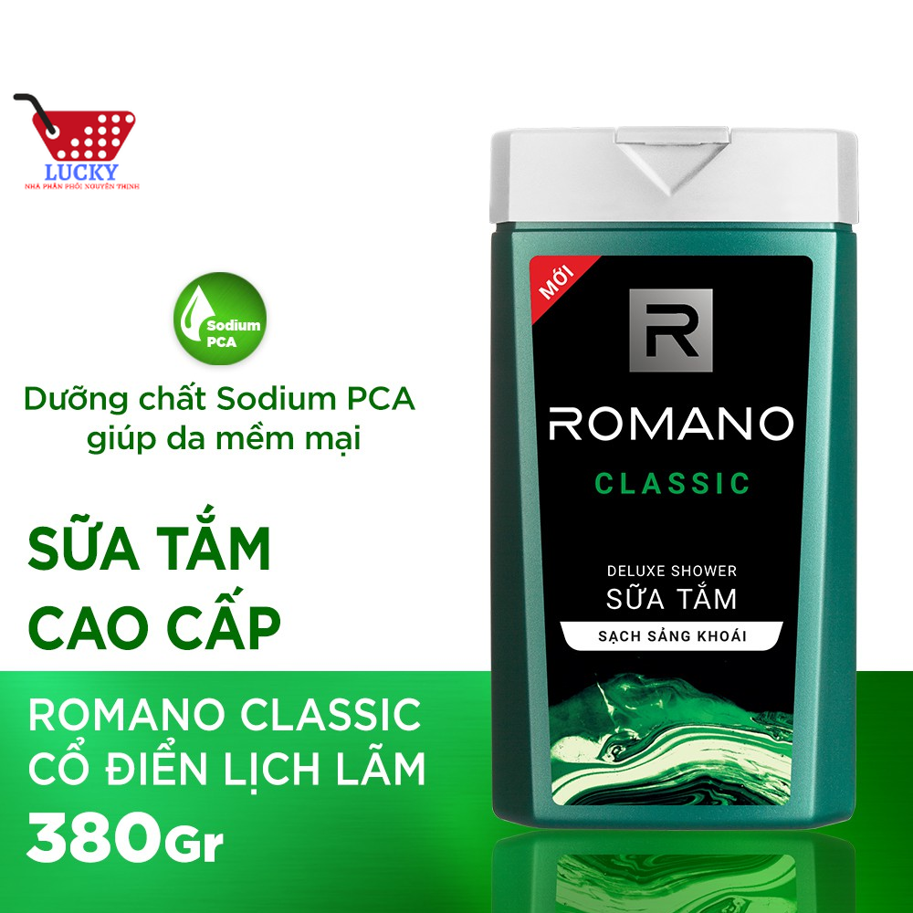 Sữa tắm hương nước hoa romano 380g- đam mê quyến rũ