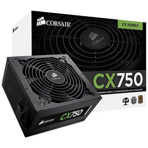 [HCM]Nguồn máy tính CORSAIR CX750 CX Series - 750W - 80 Plus Bronze NEW BOX
