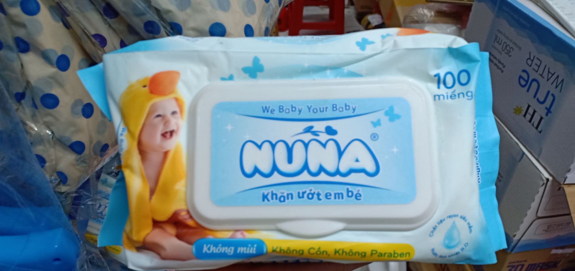[HCM]Khăn ướt Nuna 100 tờ không mùi