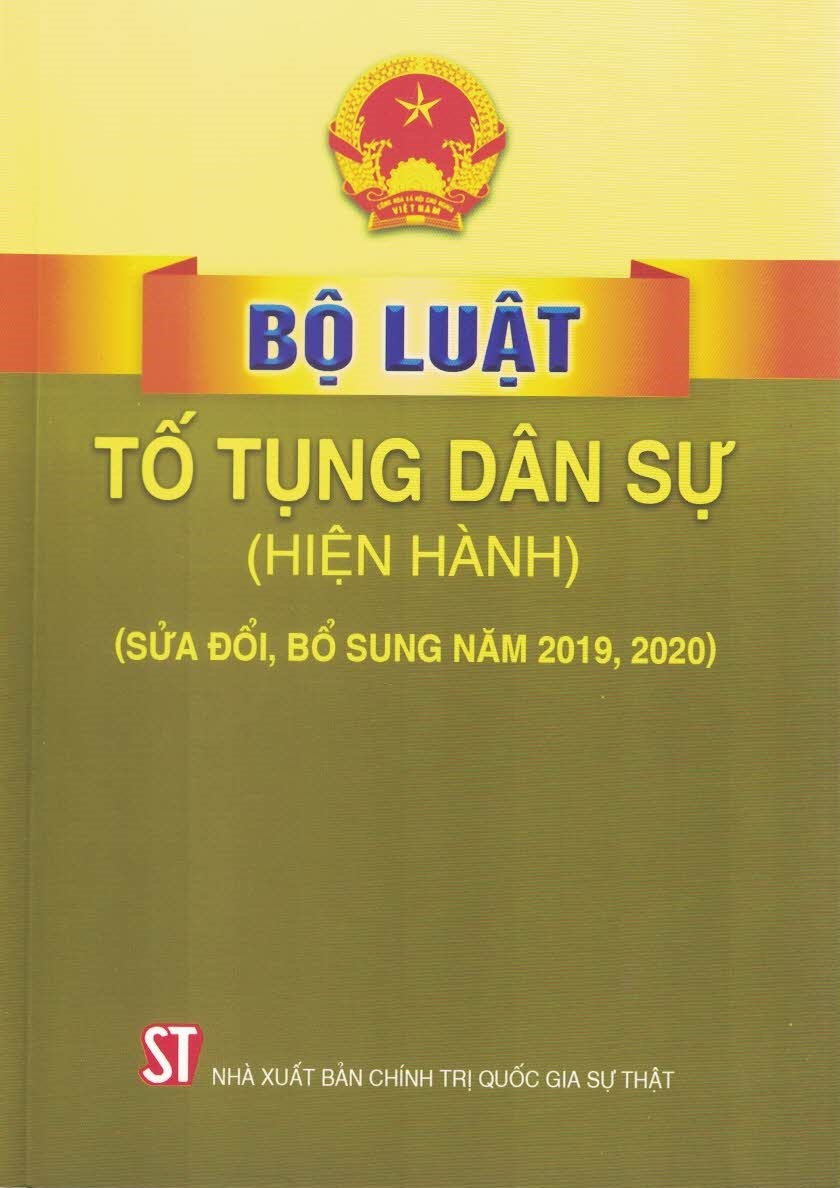 Bộ Luật Tố Tụng Dân Sự (Hiện Hành) (Sửa Đổi, Bổ Sung Năm 2019, 2020)