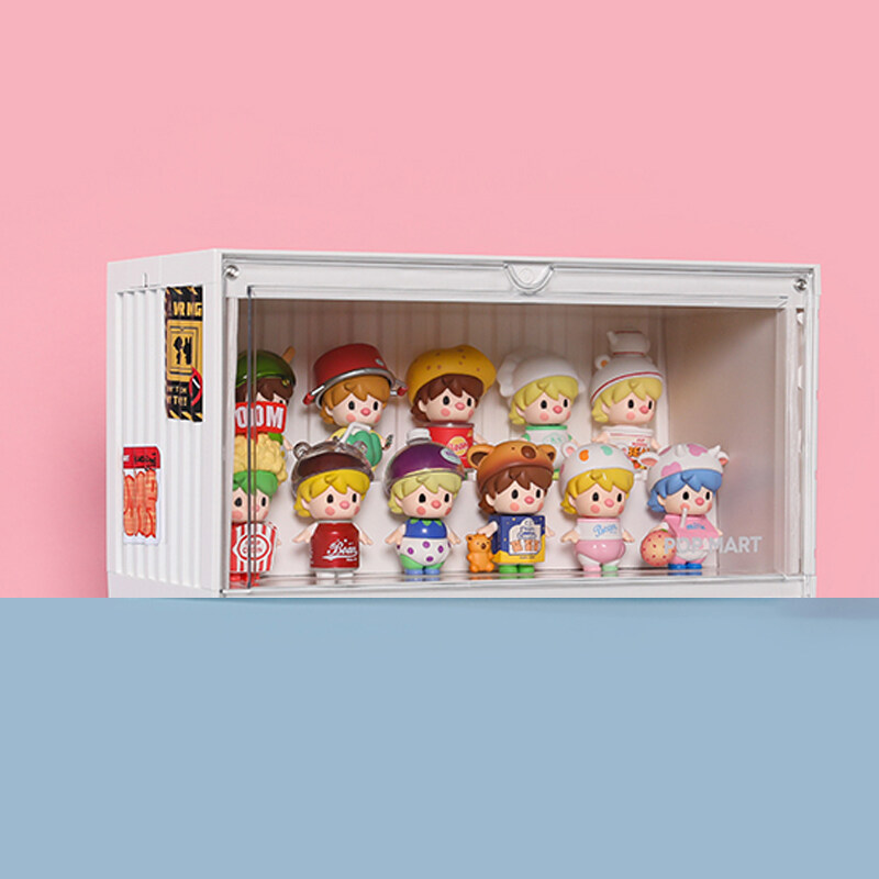 POP MART Luminous Container Figure Display Box White（not included Figures）