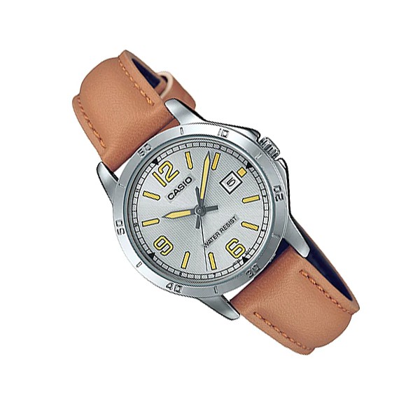 Đồng hồ nữ dây da Casio Anh Khuê LTP-V004L-7BUDF